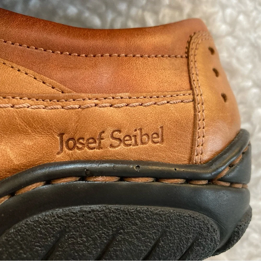 NWT Josef Seibel harmony Oxford two tone tan & brown leather shoes, size 42